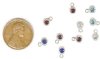 10 5mm Mixed Rhinestone Flat Back Pendants